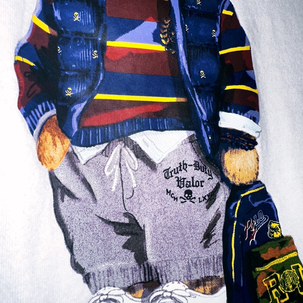 Rugby Polo Bear By Ralph Lauren Kids L/S - Picture 2 of 5